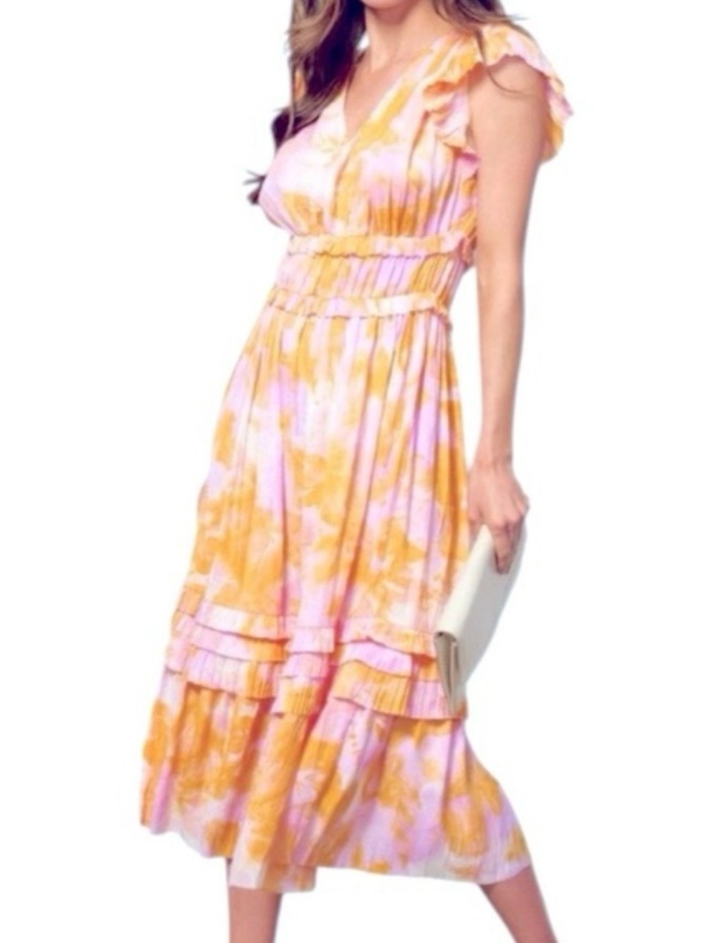 903. Current Air Sherbet Lavender MIDI Dress